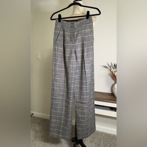 EXPRESS Plaid Super High Rise Trouser Pants - Size 0R - Workwear